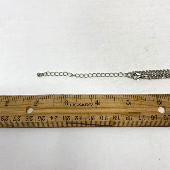 Chunky Necklace with Red Accents | 3 for $20 - Picture 6 of 6